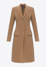 Single-Breasted Camel Hair Coat