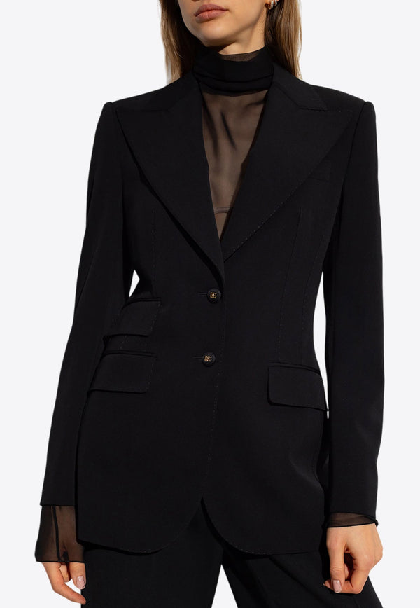 Single-Breasted Wool Blazer