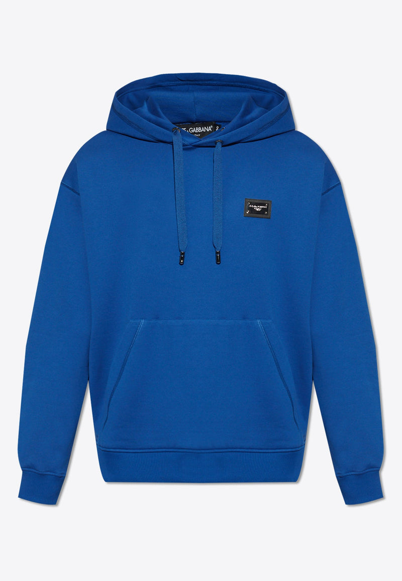 Logo Plaque Hooded Sweatshirt