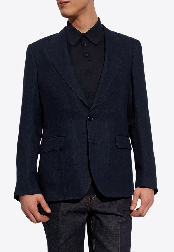 Single-Breasted Buttoned Blazer