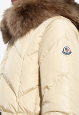 Loriot Fur-Trimmed Belted Down Jacket