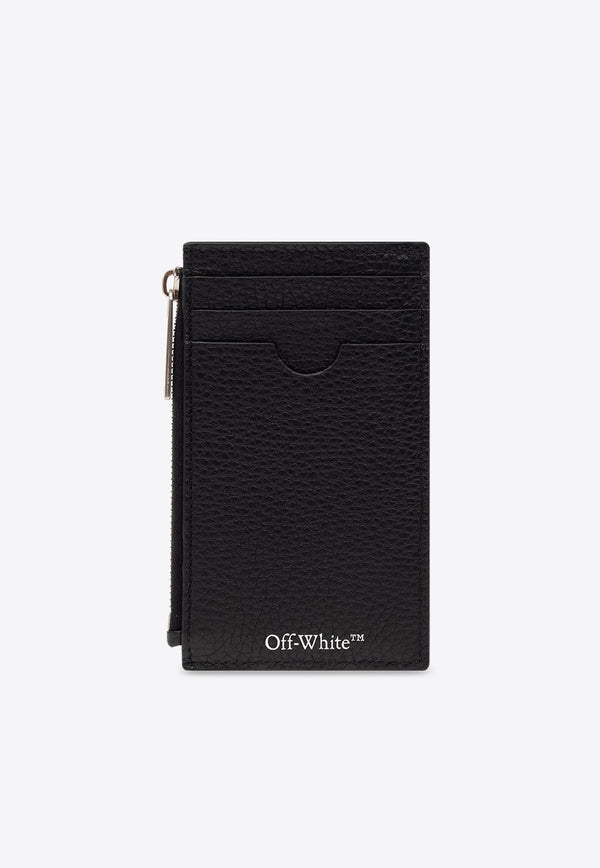 Logo Print Leather Cardholder