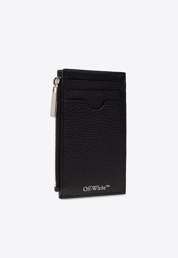 Logo Print Leather Cardholder