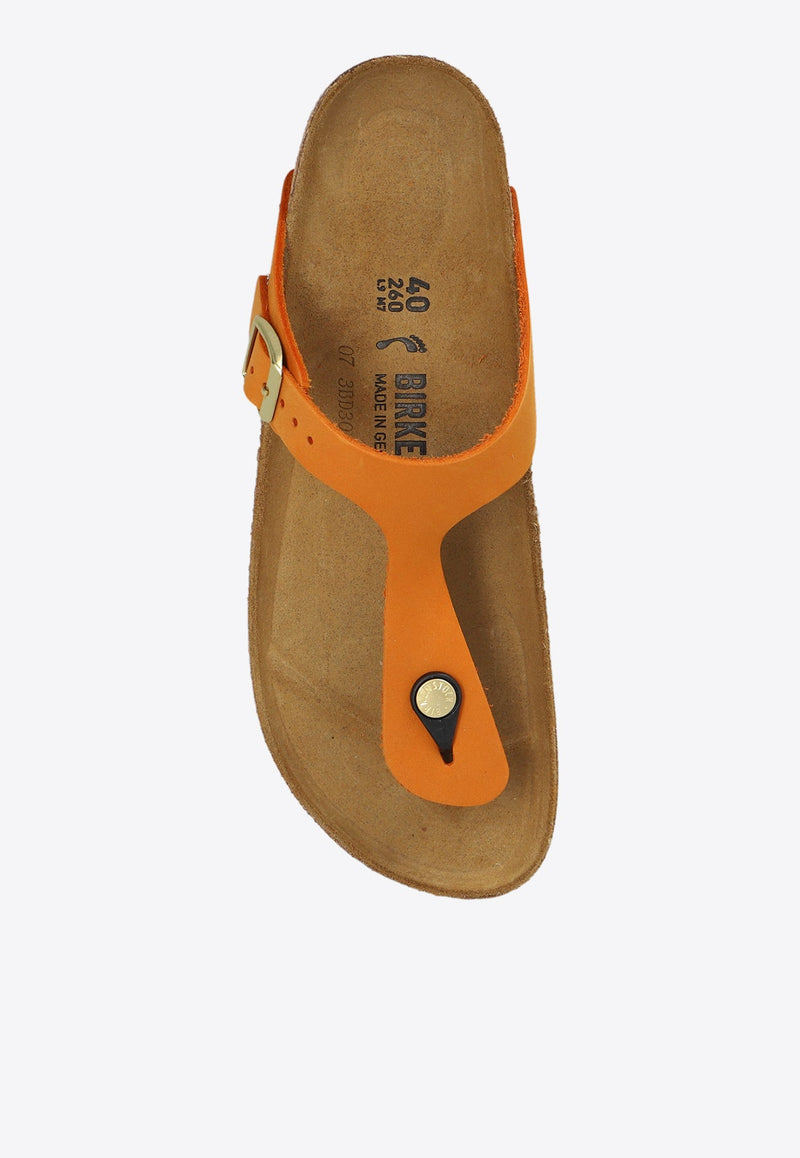 Gizeh Leather Thong Sandals