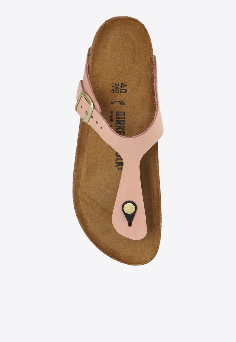 Gizeh Leather Thong Sandals