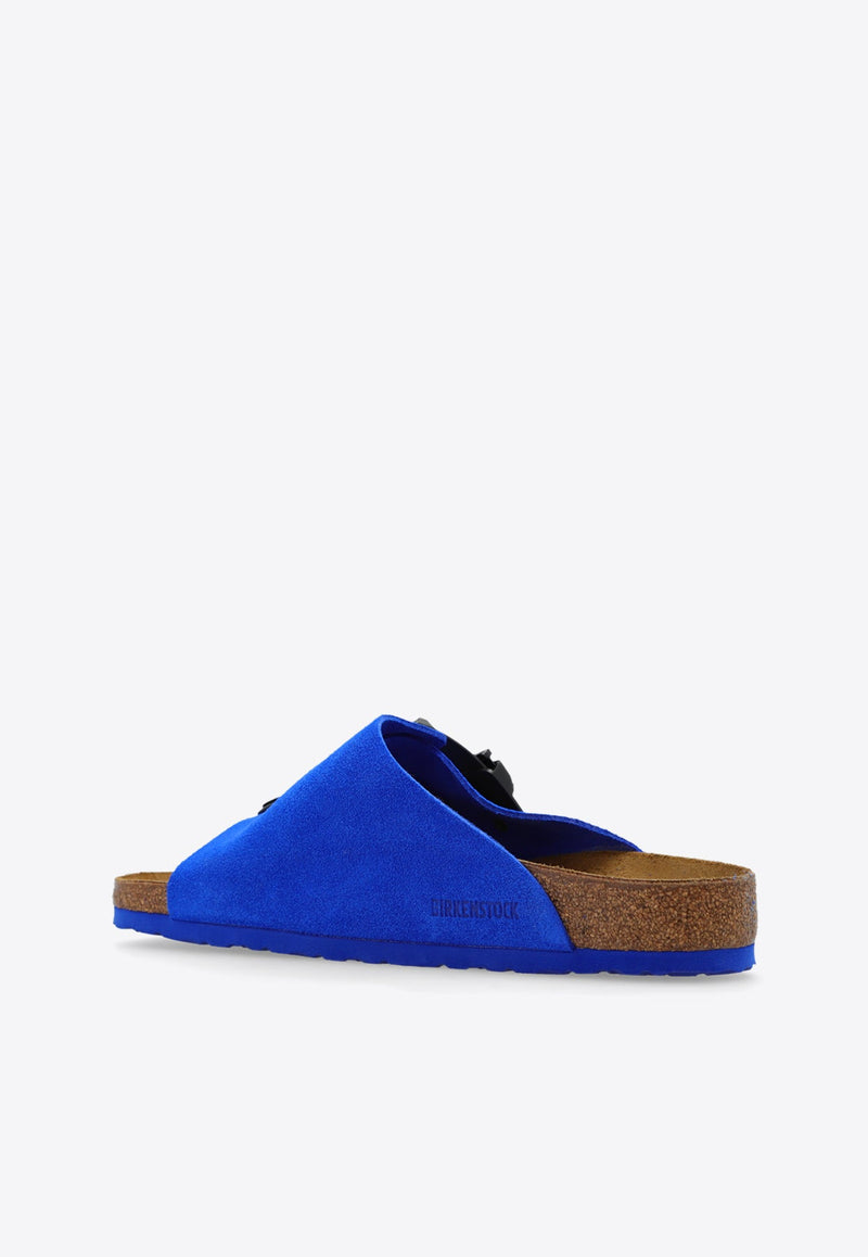 Zurich Tech Double-Strap Suede Slides