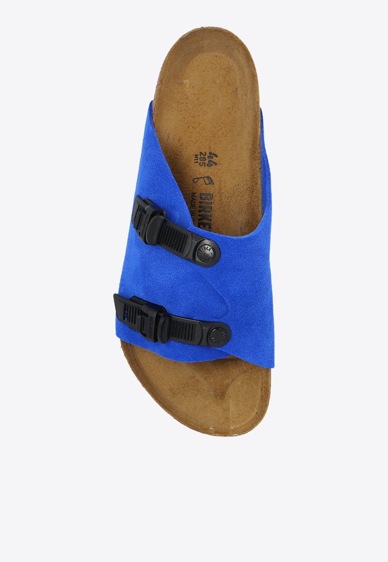 Zurich Tech Double-Strap Suede Slides