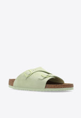 Zurich Double-Strap Suede Slides