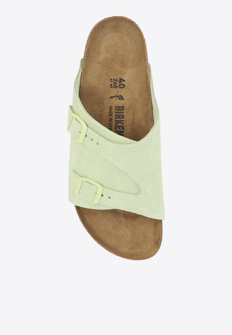 Zurich Double-Strap Suede Slides