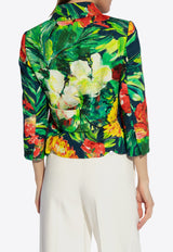 Bloom Print Brocade Shirt