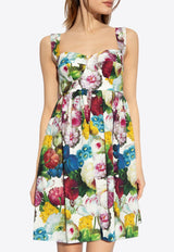 Floral Print Corset Mini Dress