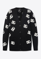 DG Logo Jacquard Wool Cardigan