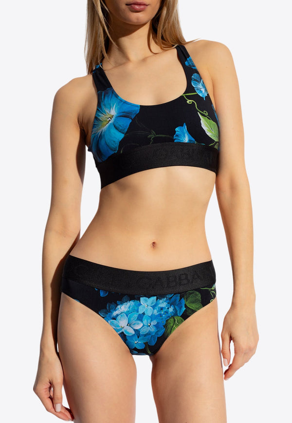 Bluebell Print Bikini Swimsuit