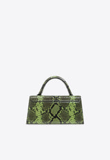 Python-Embossed Leather Le Chiquito Long Shoulder Bag