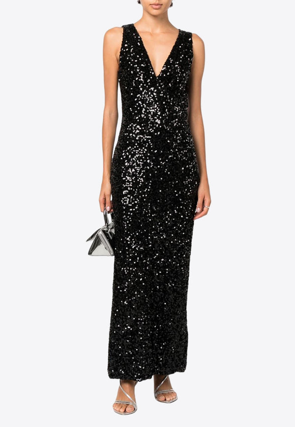 Paris Sequin Embellished Maxi Dress