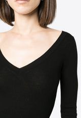 Leila Fine-Ribbed Wool Sweater