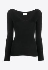 Leila Fine-Ribbed Wool Sweater