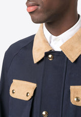 Corduroy Paneled Field Jacket