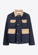 Corduroy Paneled Field Jacket