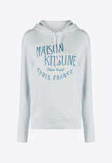 Logo Print Drawstring Hoodie