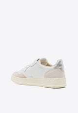 Medalist Leather and Suede Low-Top Sneakers