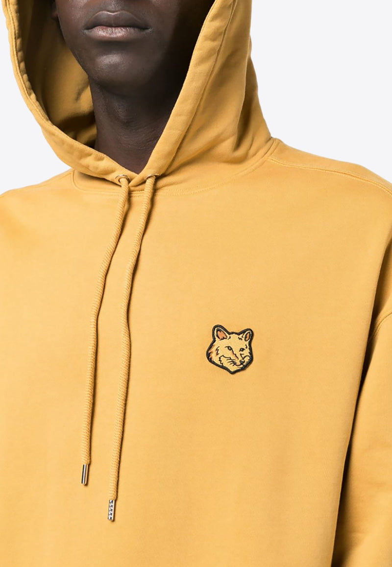 Fox Logo Patch Drawstring Hoodie