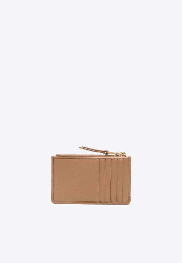 Matelassé Zipped Leather Wallet