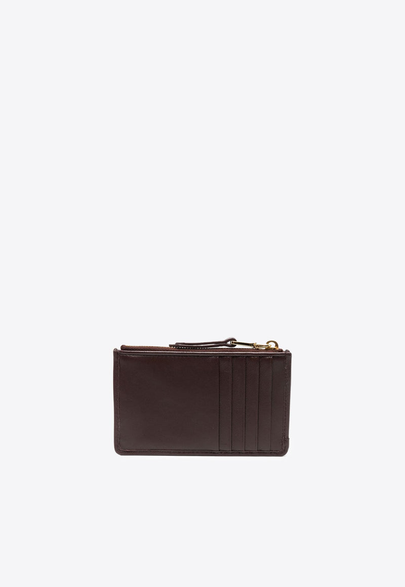 Matelassé Zipped Leather Wallet