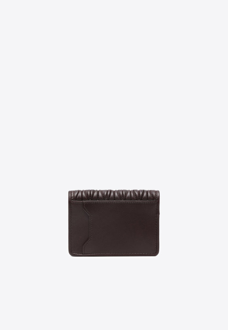 Logo Plaque Matelassé Leather Wallet