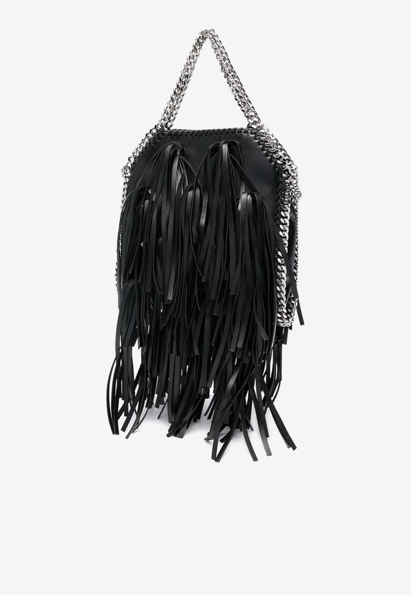 Mini Falabella Fringed Tote Bag in Faux Leather