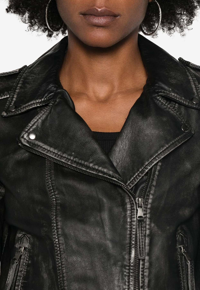 Maverick Short Leather Jacket