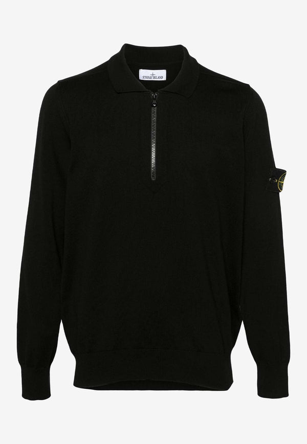 Logo Patch Polo Sweater