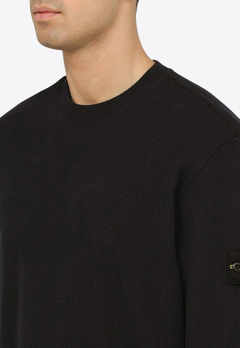 Logo Patch Crewneck Sweater