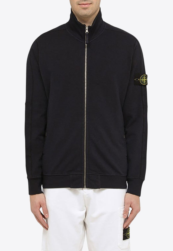 Logo Patch Zipped Sweatshirt