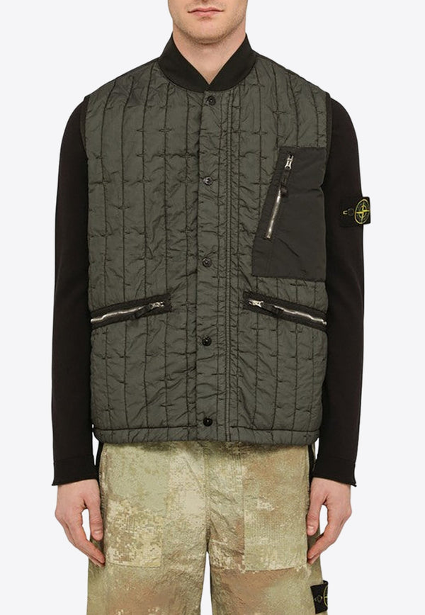 Logo Patch Quilted Waistcoat