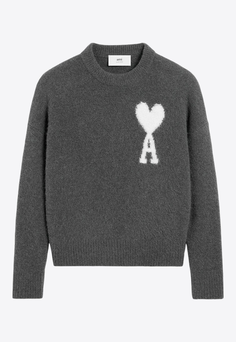 Intarsia Knit Ami De Coeur Sweater