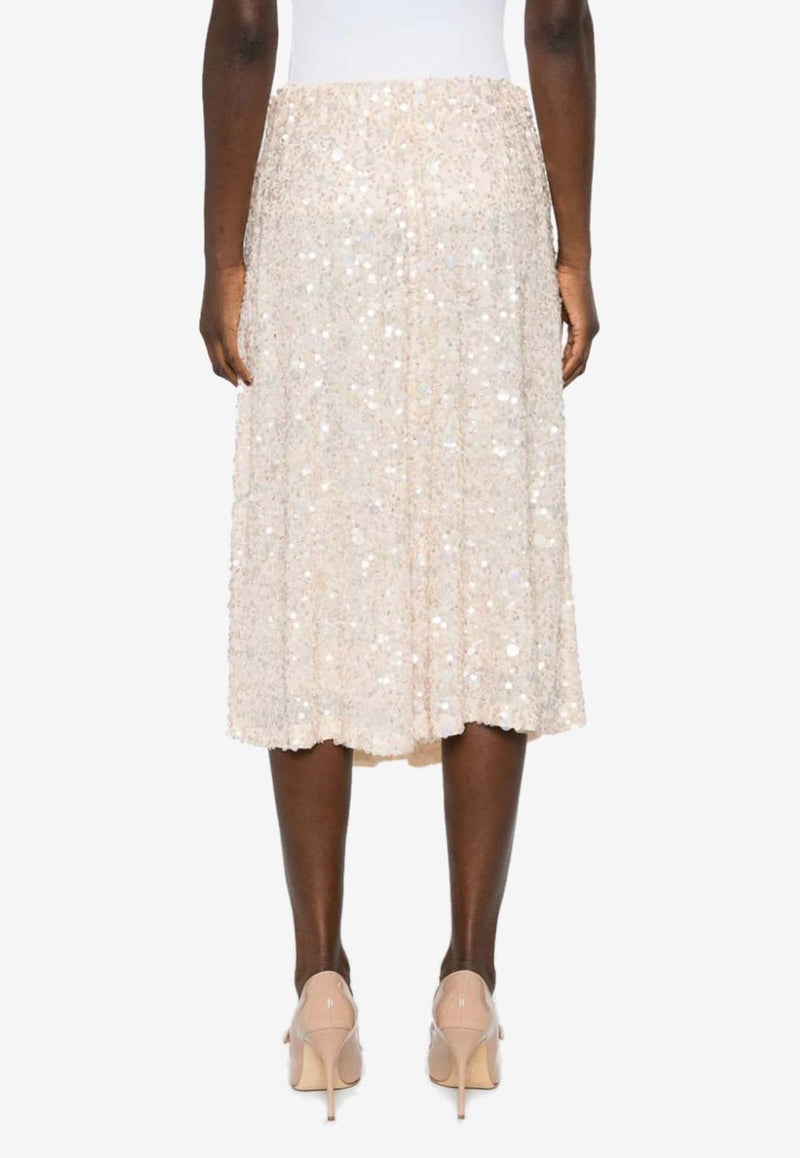 Galassia Sequined Midi Skirt