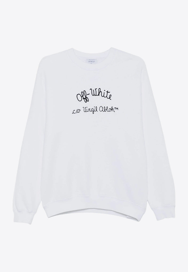 Typed Logo Crewneck Sweatshirt