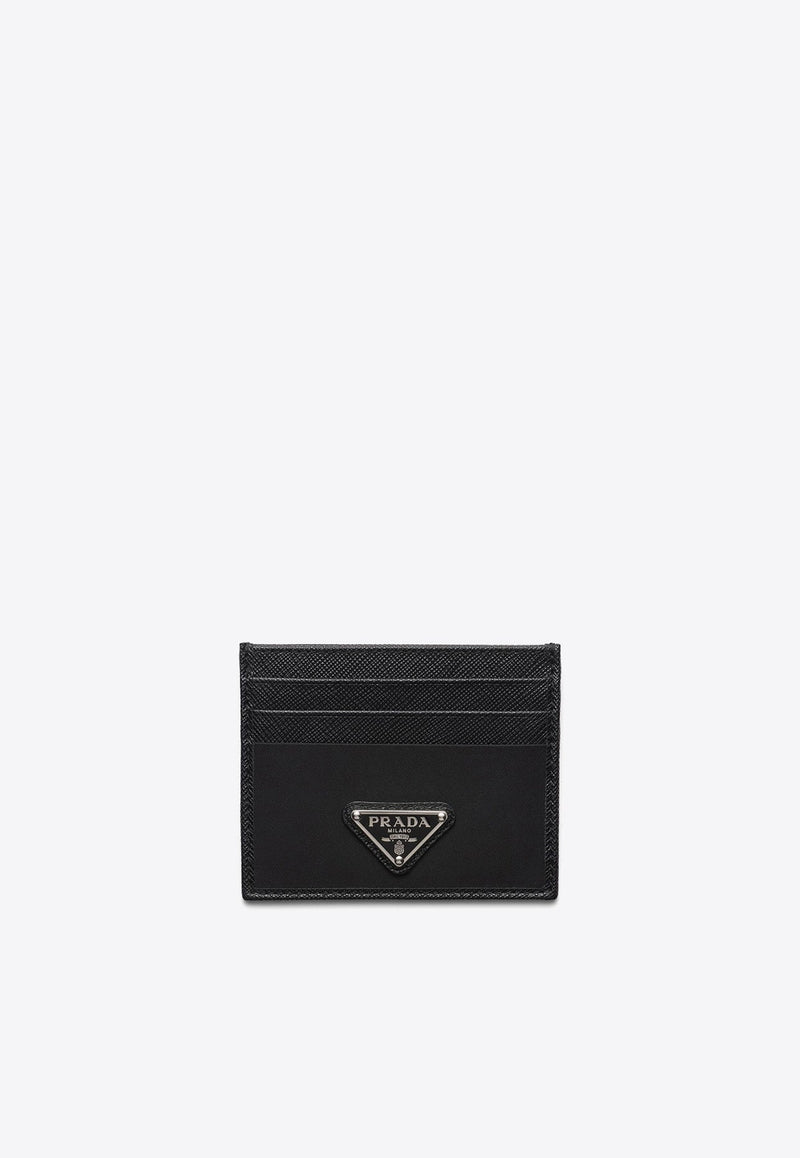 Triangle Logo Leather Cardholder