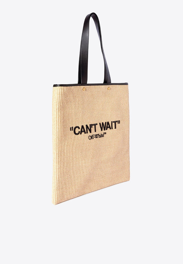 Day Off Raffia Tote Bag