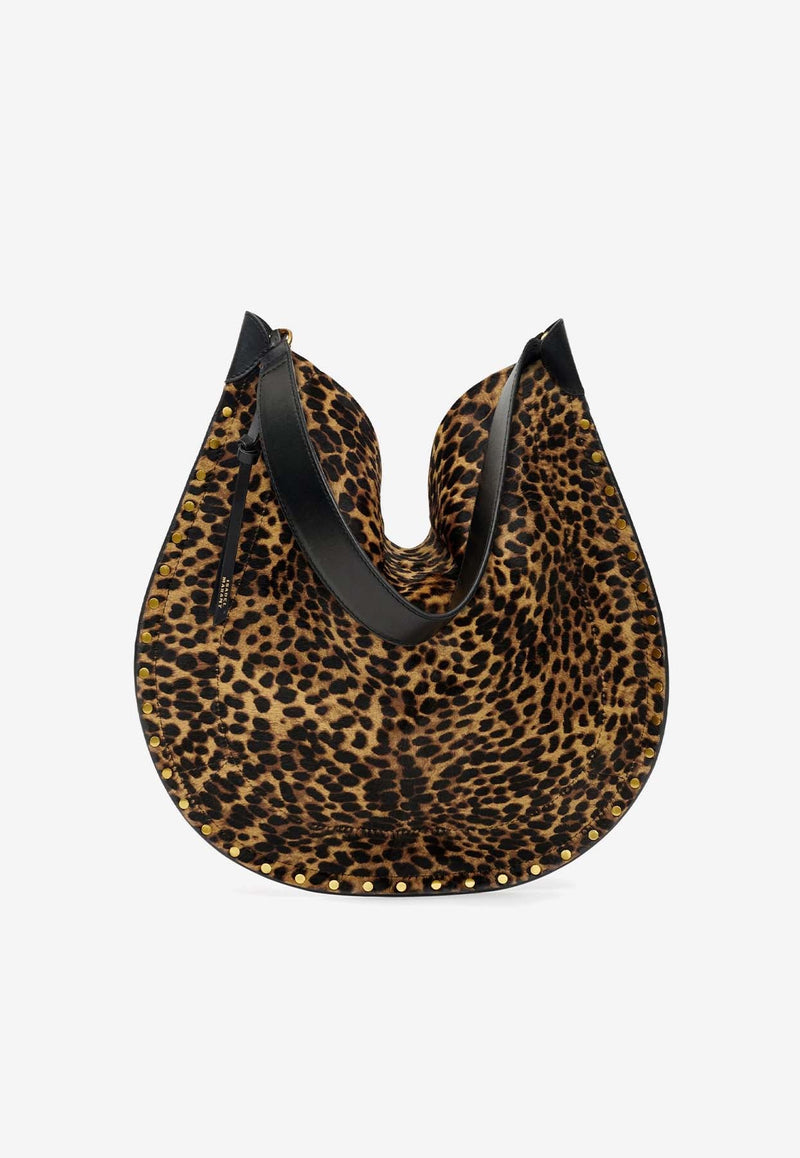 Oskan Leopard Print Shoulder Bag