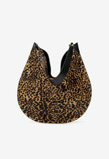 Oskan Leopard Print Shoulder Bag