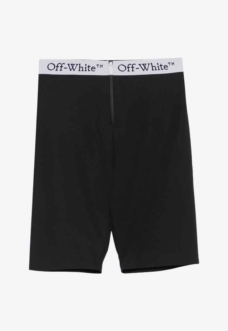 Logo Waistband Zipped Cycling Shorts