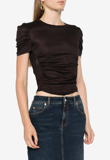 Martello Ruched Cropped Top