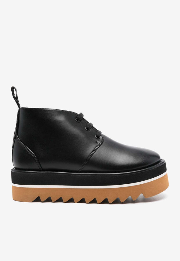 Sneak-Elyse Faux Leather Desert Boots