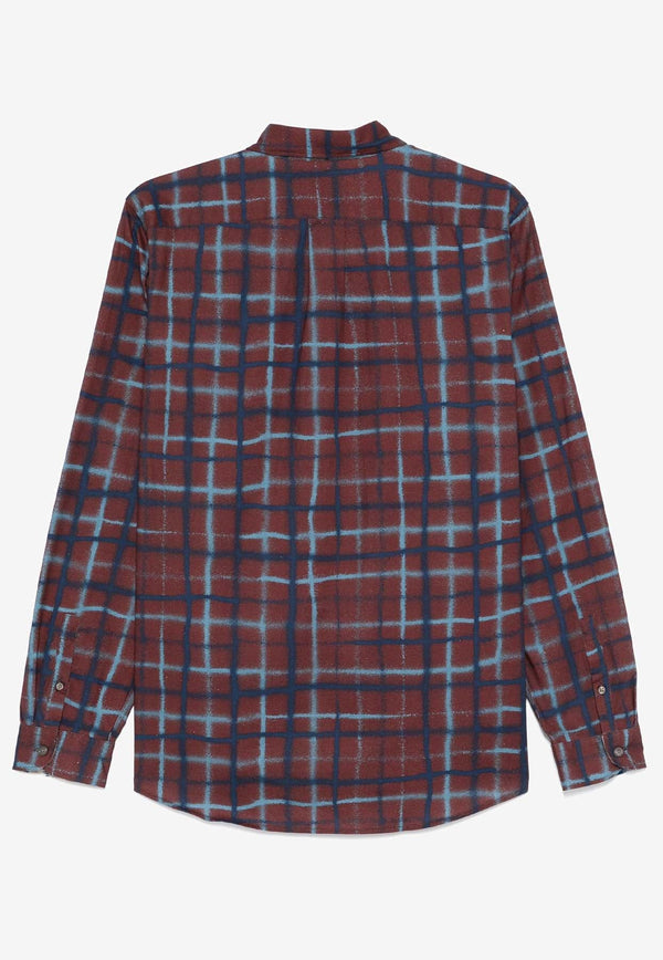 Plaid Check Long-Sleeved Shirt