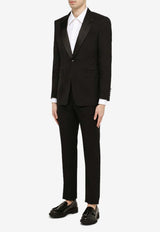 Oak Leaf Single-Breasted Tuxedo Blazer