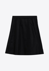 Girls EKD Embroidered Pleated Skirt