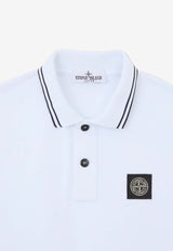 Boys Logo Patch Polo T-shirt