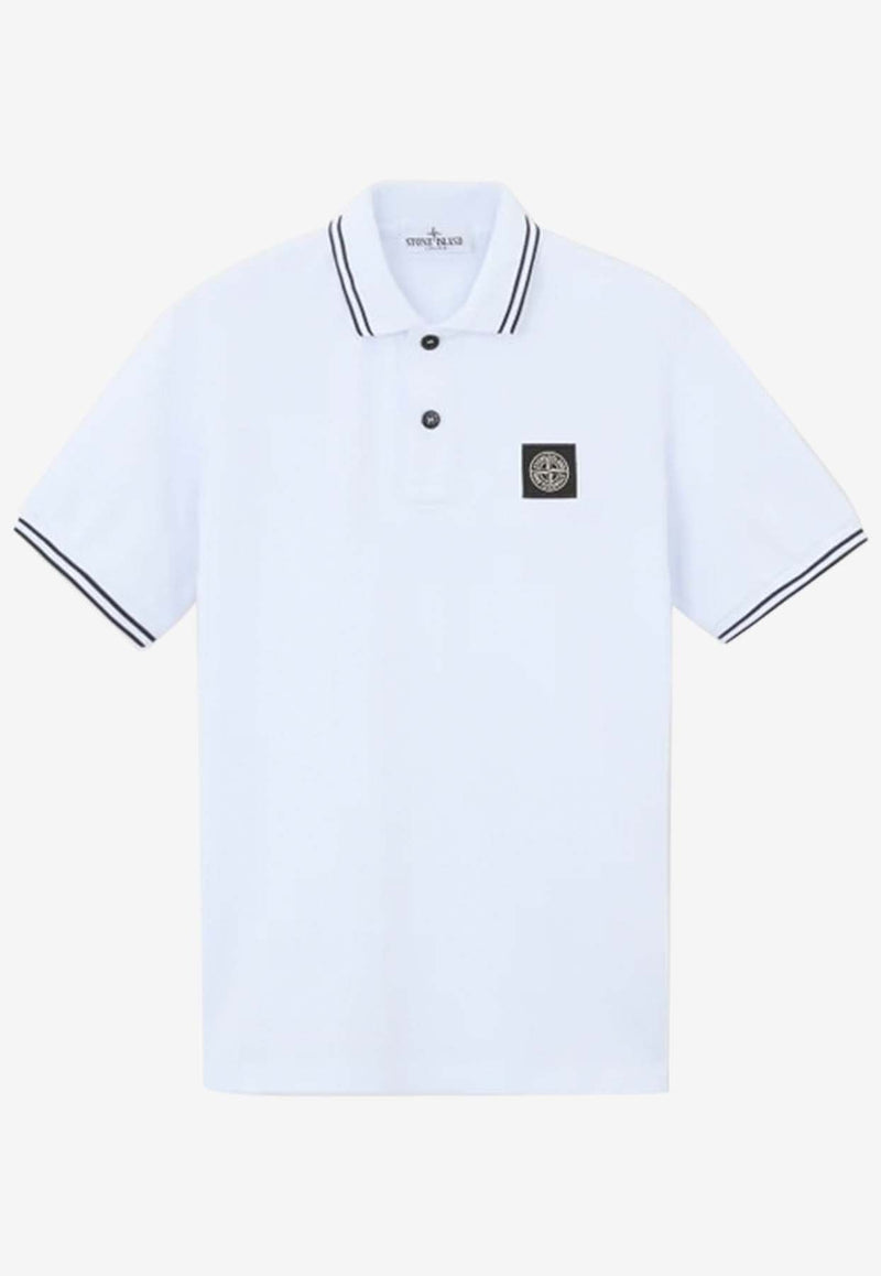 Boys Logo Patch Polo T-shirt